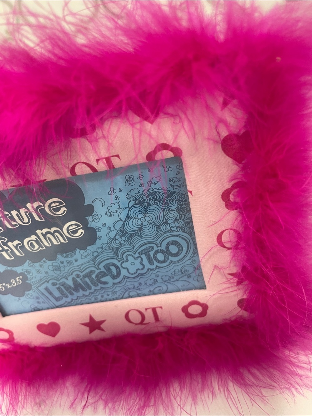 Limited Too Hot Pink Feather Picture Frame - Picture 4 of 4